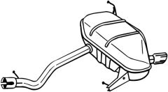 BOSAL 247-195 — Задний глушитель