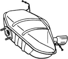 BOSAL 247-413 — Задний глушитель