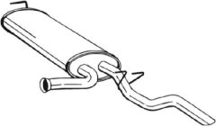 BOSAL 279-911 — Задний глушитель