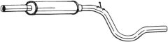 BOSAL 279-119 — Tobă de eșapament intermediară