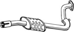 BOSAL 281-277 — Tobă de eșapament intermediară