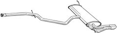 BOSAL 292-047 — Tobă de eșapament finală