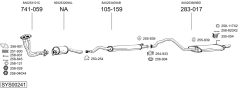 BOSAL SYS00241 — Выхлопная система в сборе