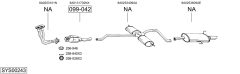 BOSAL SYS00243 — Выхлопная система в сборе