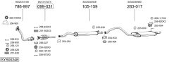 BOSAL SYS00248 — Выхлопная система в сборе