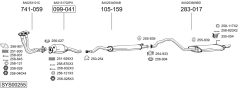 BOSAL SYS00255 — Выхлопная система в сборе