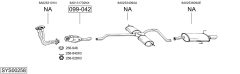BOSAL SYS00258 — Выхлопная система в сборе