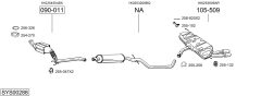 BOSAL SYS00288 — Sistem de evacuare complet