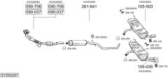 BOSAL SYS00297 — Sistem de evacuare complet