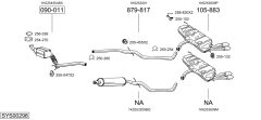 BOSAL SYS00298 — Sistem de evacuare complet