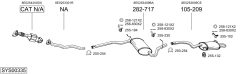 BOSAL SYS00335 — Выхлопная система в сборе