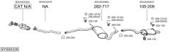 BOSAL SYS00339 — Выхлопная система в сборе
