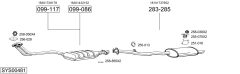 BOSAL SYS00481 — Выхлопная система в сборе