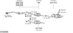 BOSAL SYS00486 — Выхлопная система в сборе