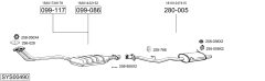 BOSAL SYS00490 — Выхлопная система в сборе