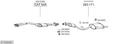 BOSAL SYS00491 — Выхлопная система в сборе