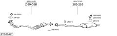 BOSAL SYS00497 — Выхлопная система в сборе