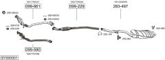 BOSAL SYS00501 — Выхлопная система в сборе