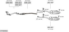 BOSAL SYS00502 — Выхлопная система в сборе