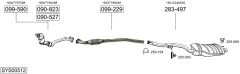 BOSAL SYS00512 — Выхлопная система в сборе