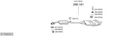 BOSAL SYS00523 — Выхлопная система в сборе