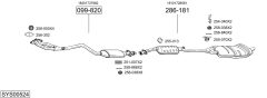 BOSAL SYS00524 — Выхлопная система в сборе