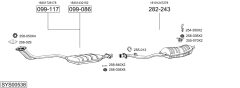 BOSAL SYS00538 — Выхлопная система в сборе