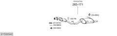 BOSAL SYS00540 — Выхлопная система в сборе
