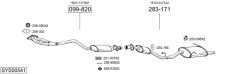 BOSAL SYS00541 — Выхлопная система в сборе