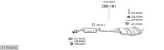 BOSAL SYS00542 — Выхлопная система в сборе