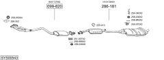 BOSAL SYS00543 — Выхлопная система в сборе