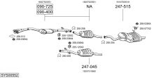 BOSAL SYS00552 — Выхлопная система в сборе