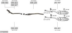BOSAL SYS00559 — Выхлопная система в сборе