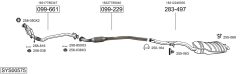 BOSAL SYS00575 — Выхлопная система в сборе