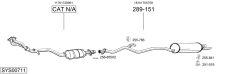 BOSAL SYS00711 — Выхлопная система в сборе