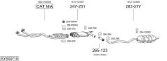 BOSAL SYS00718 — Выхлопная система в сборе