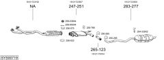 BOSAL SYS00719 — Выхлопная система в сборе