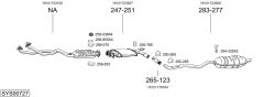 BOSAL SYS00727 — Выхлопная система в сборе