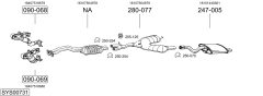 BOSAL SYS00731 — Выхлопная система в сборе