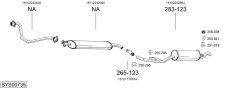 BOSAL SYS00735 — Выхлопная система в сборе