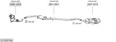 BOSAL SYS00764 — Выхлопная система в сборе