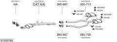 BOSAL SYS00765 — Выхлопная система в сборе