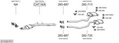BOSAL SYS00767 — Выхлопная система в сборе