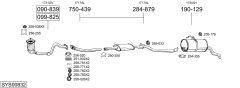 BOSAL SYS00832 — Выхлопная система в сборе