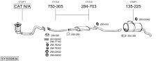 BOSAL SYS00834 — Выхлопная система в сборе