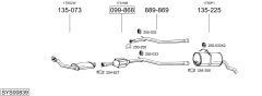 BOSAL SYS00839 — Выхлопная система в сборе
