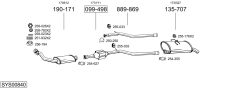 BOSAL SYS00840 — Выхлопная система в сборе