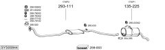 BOSAL SYS00844 — Выхлопная система в сборе