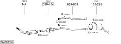 BOSAL SYS00859 — Выхлопная система в сборе