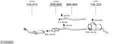 BOSAL SYS00860 — Выхлопная система в сборе